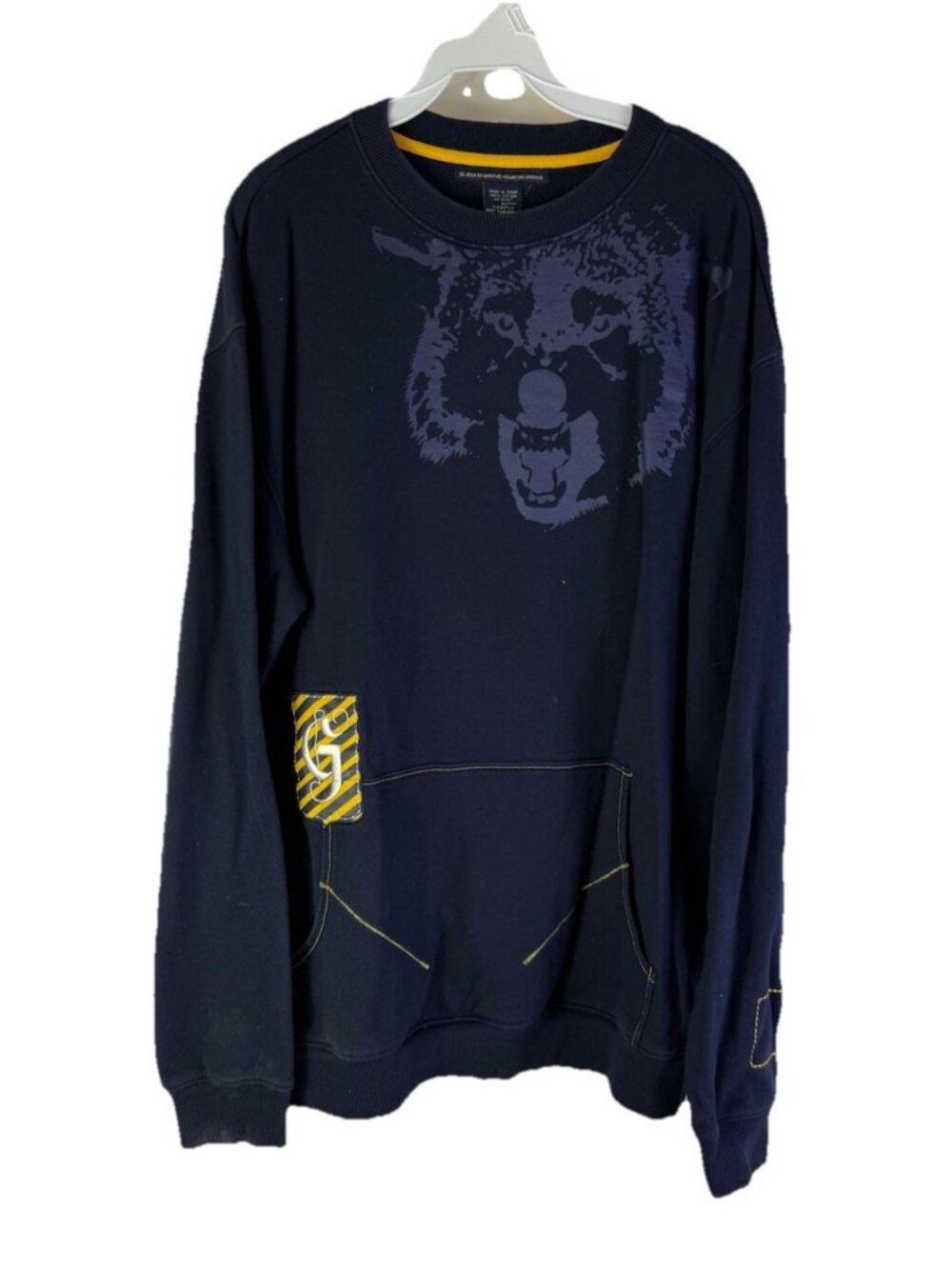 VTG Y2K Marithe Francois Girbaud Patchwork Animal Print Crewneck Sweatshirt